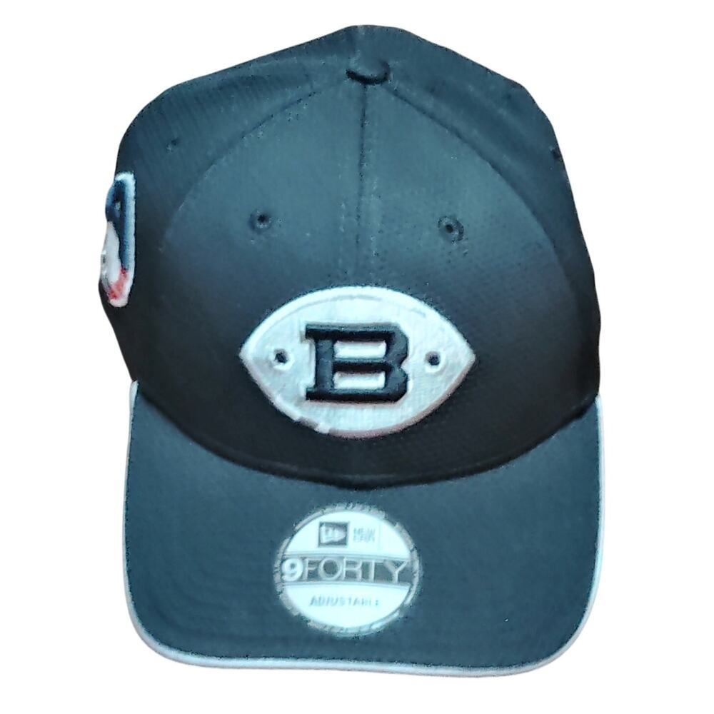 Birmingham Iron AAF New Era 9FORTY Adjustable Hat Black Silver NWT